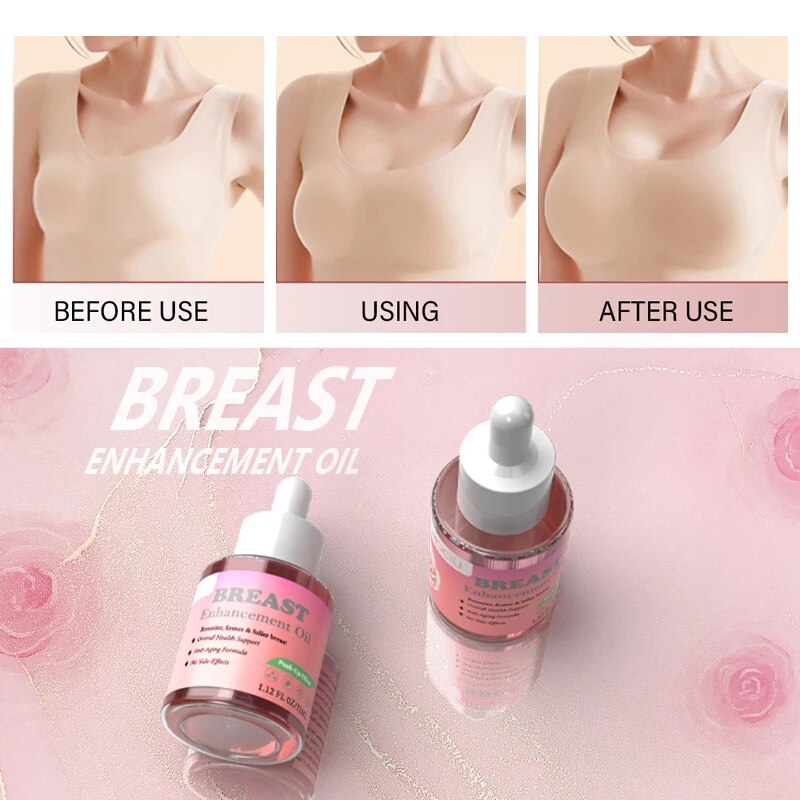 Breast Décolletage Enhancement Rosa Collagen Oil