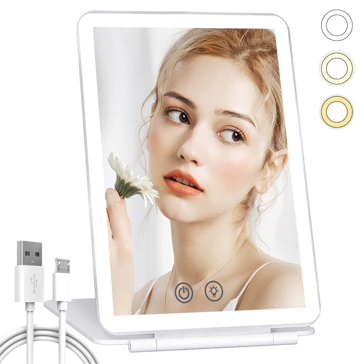 Tri-Lumière Color Touch Screen Makeup Mirror